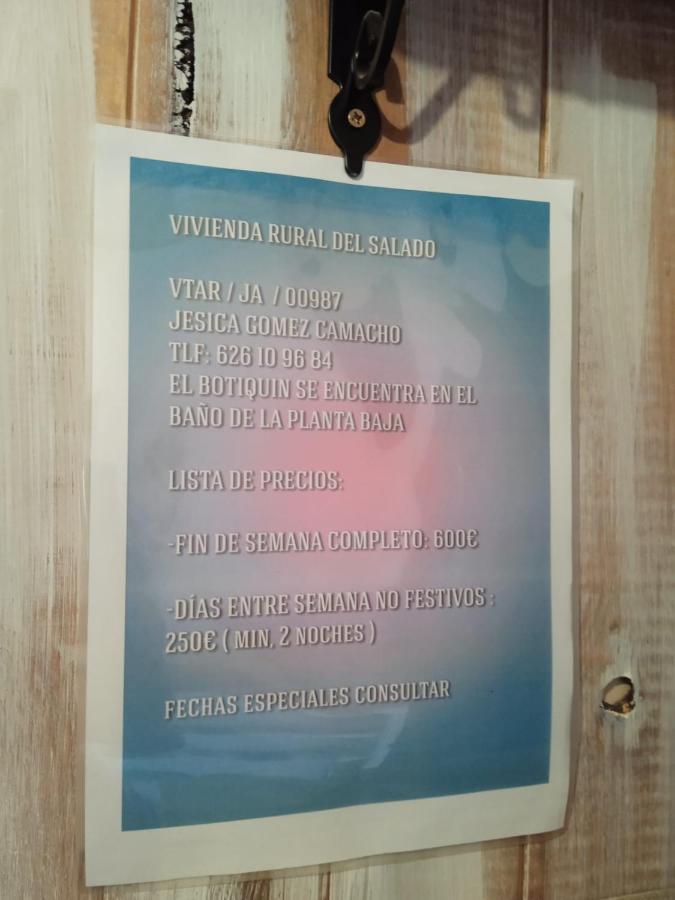 Vivienda Rural Del Salado Villa Jaén Exteriör bild